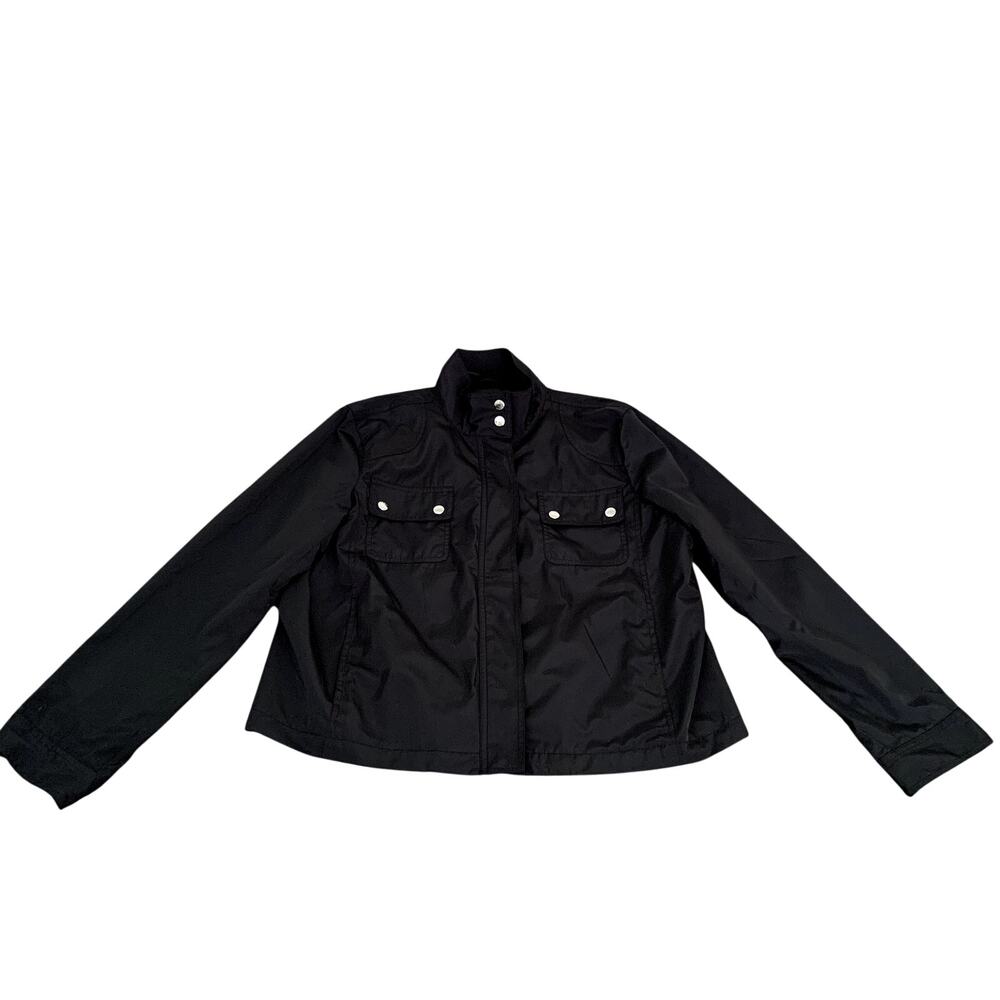 American Living Women's Lightweight Black Jacket Size XL